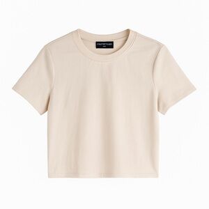 Naked Wardrobe Cream Short Sleeve Tee